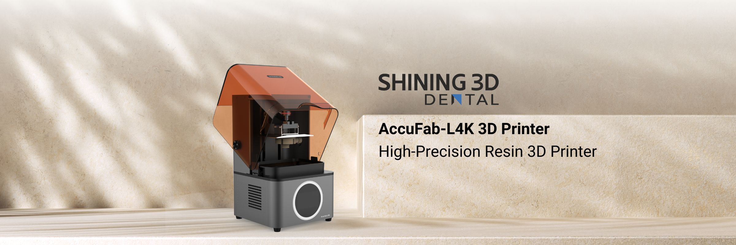 Shining 3D AccuFab L4K 3D Printer Product Page Banner