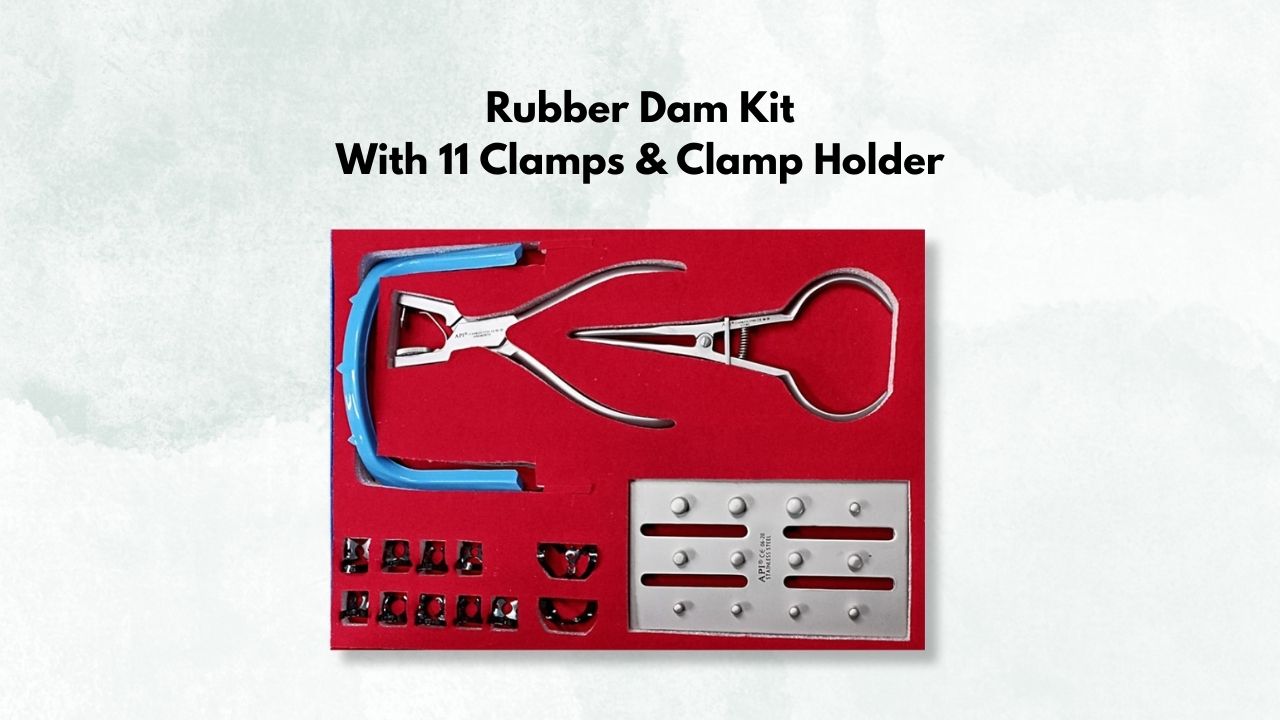 Rubber Dam Kit – With 11 Clamps & Clamp Holder Banner