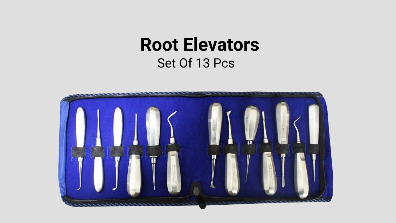Root Elevators Set Of 13 Pcs (With Warwick James)