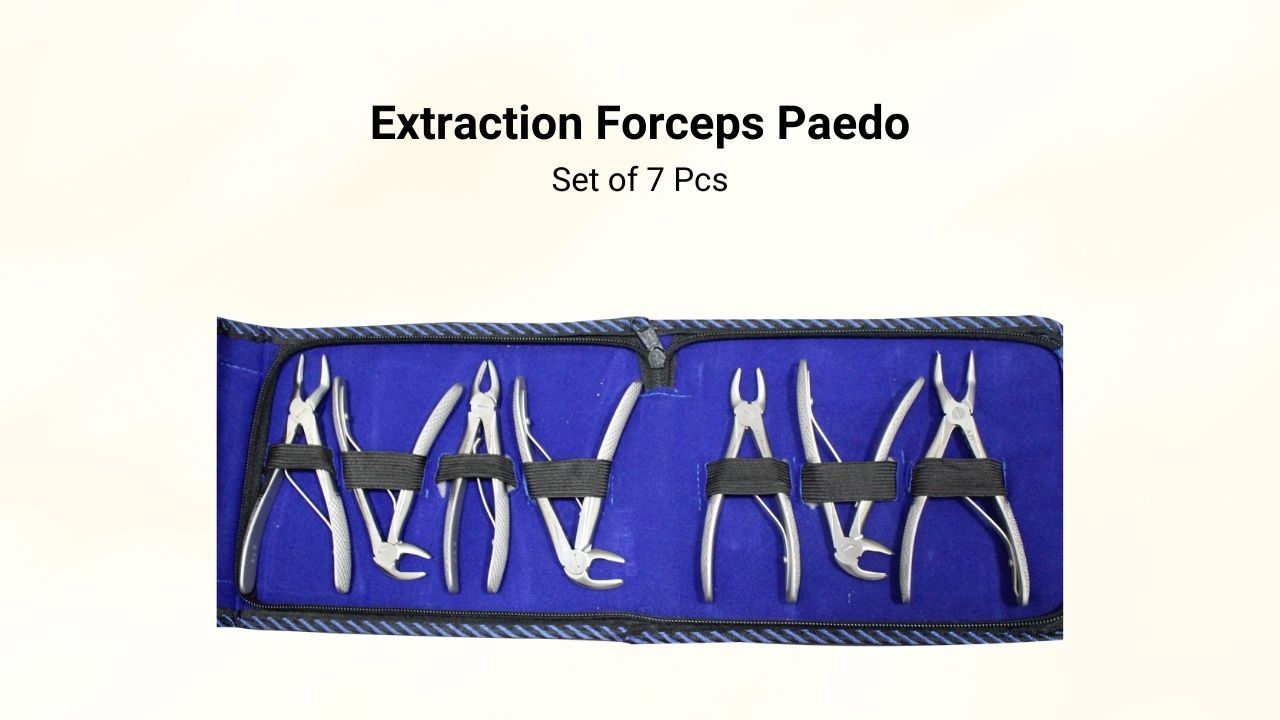 Extraction Forceps Paedo Set Of 12 Pieces