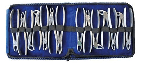 API Tooth Extraction Forceps Kit, Set of 14 pcs (Stainless Steel)