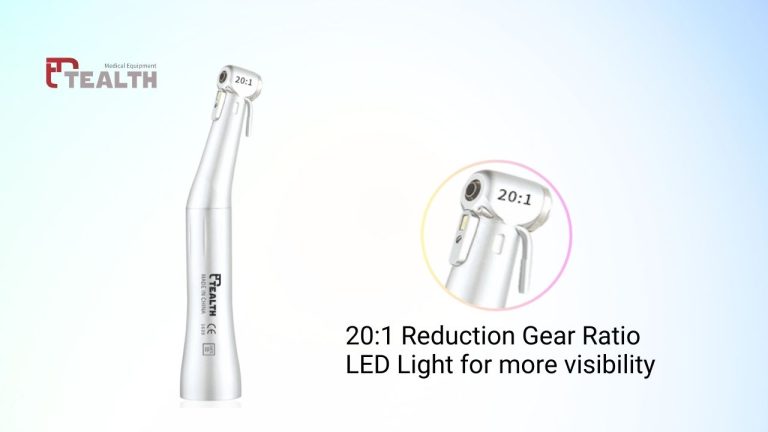 Tealth 20:1 LED Surgical Contra Angle Low Speed Handpiece