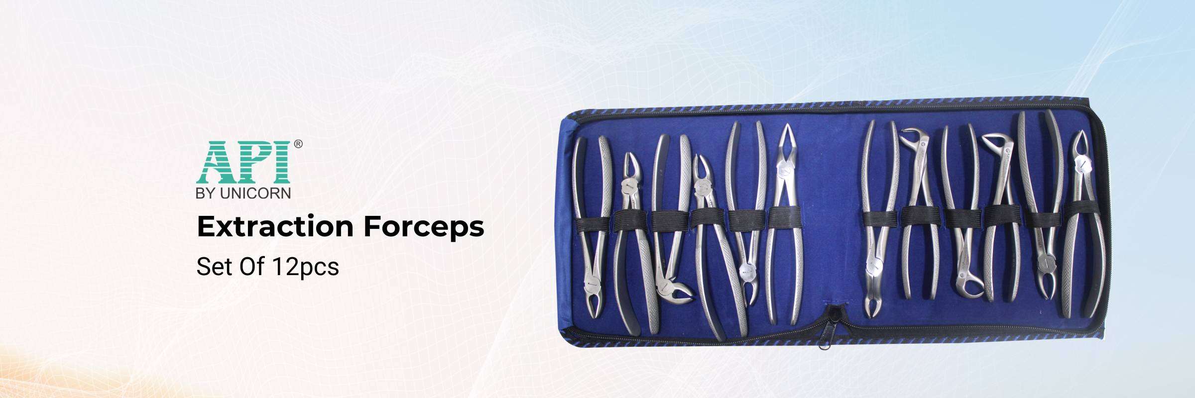 Extraction Forceps Set Of 12 Pieces